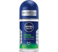 Nivea Men Fresh Sensation Roll-On Deodorant, Antiperspirant for 72 Hours Protection Against Sweat and Odour, Deodorant with Antibacterial Effect and Seductive Fragrance (50 ml)