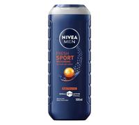 NIVEA MEN Fresh Sport Shower Gel, 3-in-1, 500 mL | Cleansing Body Wash for Men with Electrolytes, Shower Gel for Body, Face and Hair, 24-Hour Fresh Effect, Moisturising