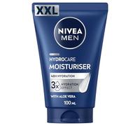 NIVEA MEN Hydrocare Facial Moisturiser XXL (100ml), Men’s Daily Face Cream, Moisturiser for Men with Aloe Vera and Pro-Vitamin B5, for Dry and Sensitive Skin