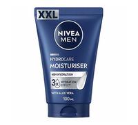 NIVEA MEN Hydrocare Facial Moisturiser XXL (100ml), Men’s Daily Face Cream, Moisturiser for Men with Aloe Vera and Pro-Vitamin B5, for Dry and Sensitive Skin
