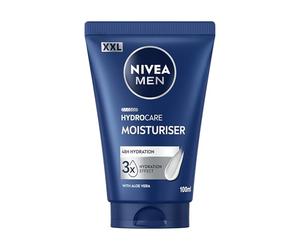 NIVEA MEN HydroCare Moisturiser for Men, 100 ml | Sensitive Skin Facial Moisturising Cream with Aloe Vera and ProVitamin B5, 3x Hydration Effect, 48-Hour Hydration