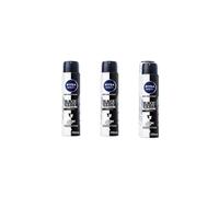 NIVEA MEN Invisible for Black & White Original Anti-Perspirant Deodorant Spray (250ml), 0% Alcohol Aerosol Spray, Anti-Mark Men's Anti-Perspirant