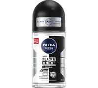 NIVEA MEN Invisible For Black & White Power Deodorant (2 x 50 ml), deodorant for men against white and yellow fingerprints, anti-perspirant for armpits, 48 hours