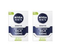 Nivea Men Post Shave Balm Sensitive Zero Alcohol 100ml x 2- Free P & P