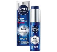 NIVEA MEN POWER 2-in-1 Anti-Stain & Anti-Wrinkle Moisturizing Cream (1 x 50ml), Anti-Aging Face Cream with FP30 Protector, Sunscreen with Luminous 630 and Hyaluronic Acid