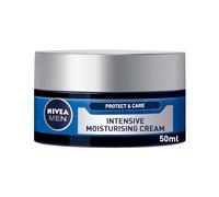 NIVEA MEN Intensive Moisturising Face Cream Protect & Care Pack of 3 (3 x 50 ml), Face Moisturiser for Dry Skin, Moisturiser for Men with Aloe Vera & Vitamin E, Mens Moisturiser