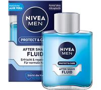 NIVEA MEN Protect & Care After Shave Fluid (100 ml), Soothing After Shave, Skin Care with Aloe Vera and Pro Vitamin B5