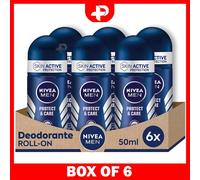 Nivea Men Protect & Care Anti-Perspirant Roll on 48H Protection 50ml 6 Packs