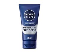 NIVEA MEN Protect & Care Exfoliating Face Scrub (75ml, Pack of 3) Invigorating Men's Face Scrub and Face Cleanser with Aloe Vera, Exfoliating Face Wash