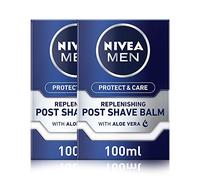 Nivea Men Protect & Care Replenishing Post Shave Balm 100ml - Soothing After-Shave Moisturizer for Smooth Skin (Pack Pf 2)