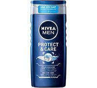 NIVEA MEN Protect & Care shower gel (250 ml), refreshing shower gel with nourishing aloe vera, pH skin-friendly shower for body, face and hair