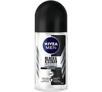 Nivea Men Black & White Invisible Deodorant Roll On in 6 pack (6 x 50 ml)