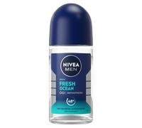 Nivea Men Roll-On Deodorant Fresh Ocean 0% (1 x 50 ml), Men's 48-Hour Protection Deodorant, Men's Care Without Aluminium Salt & Fresh Feel
