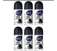NIVEA MEN Invisible Black & White Anti-Perspirant Deodorant Roll On 50ml