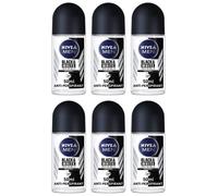NIVEA MEN Invisible Black & White Anti-Perspirant Deodorant Roll On 50ml