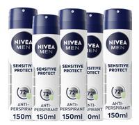 Nivea Men’s Sensitive Protect 72hr Anti Perspirant 150ml X 5