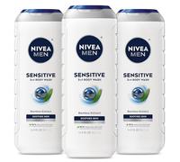 NIVEA Men Sensitive 3-in-1 Body Wash 16.9 Fluid Ounce (Pack of 3)