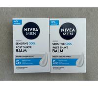 NIVEA MEN Sensitive Cool Post Shave Balm 2 x 100ml BNIB FREEPOST