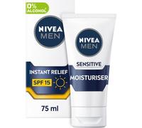 Nivea Sensitive 0% Alcohol Face Moisturiser SPF 15 Instant Relief 75ml