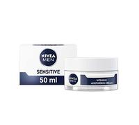 NIVEA MEN Sensitive Moisturising Cream (50ml), Face Care Moisturiser with Vitamin Pro Complex & 0% Alcohol for All-Day Relief from Skin Irritation & 48H Moisture, Ideal for Sensitive Skin