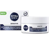NIVEA MEN Sensitive Intensive Moisturising Cream (50 ml), Long-Lasting Moisturiser for Sensitive Skin, Face Cream for Men