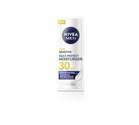 NIVEA MEN Sensitive Moisturizing Cream for Men, Daily Protection, SPF 30, 50 ml, Face Cream for Men with VitaminPRO Complex, protects against UVA/UVB rays, blue light and pollution