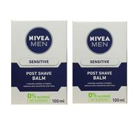 NIVEA MEN Sensitive Post Shave Balm 0 Alcohol No Burning 2x 100ml Calming