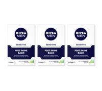 NIVEA MEN Sensitive Post Shave Balm Alcohol-Free Soothing Aftershave 100ml x 3