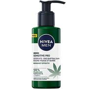 NIVEA MEN Sensitive Pro Gesichts- und Bartbalsam (150 ml), feuchtigkeitsspendende Creme mit Hanfsamenöl & Vitamin E, beruhigender, leichter Balsam für Bartträger