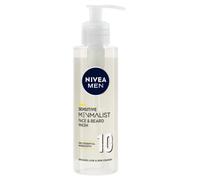 Nivea Men Sensitive Pro Menmalist Face and Beard Wash, Cleansing Men's Face Wash, 10 Essential Ingredients to Gently Remove Dirt and Oils, 200 ml