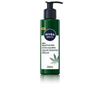 NIVEA MEN Sensitive Pro Ultra Calming Liquid Shaving Cream (200 ml), Shaving Cream Enriched with Hemp Seed Oil and Vitamin E for Stress-Minimisin