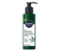 NIVEA MEN Sensitive Pro Ultra Calming Liquid Shaving Cream (200 ml), Shaving Cream Enriched with Hemp Seed Oil and Vitamin E for Stress-Minimisin
