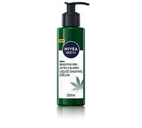 NIVEA MEN Sensitive Pro Ultra Calming Liquid Shaving Cream (200 ml), Shaving Cream Enriched with Hemp Seed Oil and Vitamin E for Stress-Minimisin