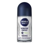 NIVEA MEN Sensitive Protect Antiperspirant Deodorant Pack of 6 (6 x 50 ml), Men's Deodorant with 0 Percent Alcohol, 48 Hour Antiperspirant f