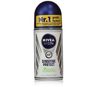 Nivea Men Sensitive Protect Roll-On Antiperspirant (Twin Pack) Deodorant Stick 50 ml Pack of 2
