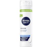 NIVEA MEN Sensitive Shaving Gel for Men, Shaving Gel with Chamomile, Vitamin E & Provitamin B5 for a Gentle Shave, Protective Formula Against Skin Irritation (100 ml)