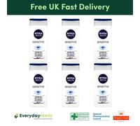 Nivea Men Sensitive Shower Gel 250ml Pack of 6 Gentle Cleansing