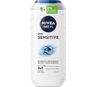 NIVEA MEN Sensitive Shower Gel, pH Neutral Shower Gel for Men with Sensitive Skin, Mild Formula with Bamboo Extract for Body, Face and Hair (250 ml)