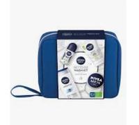 NIVEA MEN Set To Go Wash Kit Gift Set (5 Pieces), Men's Gift Set Includes Shower Gel, Face Wash, Anti-Perspirant Roll-On, Moisturising Cream and