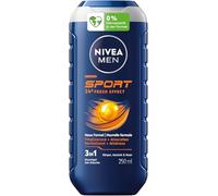 NIVEA MEN Sport Shower Gel, pH Neutral Shower Gel for Men with Revitalising Fragrance, Refreshing Formula with Minerals for Body, Face and Hair (250 ml)