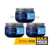 Nivea Men Styling Cream-Gel Natural Look Flexible Hold Lightweight 3 x 150ml