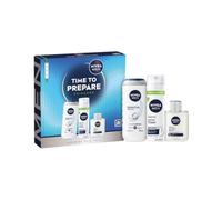 NIVEA MEN TIME TO PREPARE Skincare Gift Set, 3-Piece Collection | Sensitive Shaving Care Kit, Sensitive Soothing Shower Gel, Sensitive Shaving Foam & Sensitive Post Shave Balm
