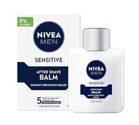 NIVEA MEN Sensitive Post Shave Balm (100ml), Formulated for Sensitive Skin, Alleviates Irritation, Redness and Razor Burn, Men's Skin Care and Shaving Essentials