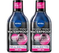 NIVEA MicellAIR Professional Micellar Water Make-Up Remover (400ml), Eye Make Up Remover, Skin Cleanser, Professionally Tested, NIVEA Micellar Water (Pack of 2)