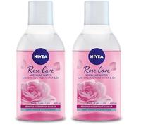 NIVEA MicellAIR Rose Micellar Water with Oil (400ml), Micellar Cleansing Water, Waterproof Makeup Remover, Rose Toner for Thorough Cleansing (Pack of 2)