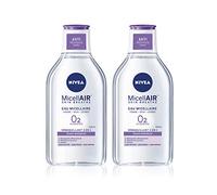 NIVEA Micellair Skin Breath Micellar Water for Sensitive Skin, 3-in-1 Make-Up Remover Fragrance and Colouring Face Cleanser 400 ml