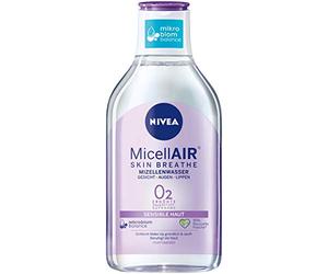 Nivea Micellair Skin Breathe micellar Water for Sensitive Skin (400 ml), Nourishing Make-up Remover with dexpanthenol and Grape Seed Oil, Gentle face Cleanser