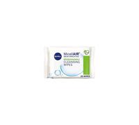 NIVEA MicellAIR SKIN BREATHE Professional Biodegradable Make-Up Remover Wipes (25 Sheets), Makeup Remover Micellar Wipes, Biodegradable Wipes, Face