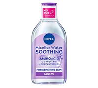 NIVEA Micellar Water Soothing, Fragrance Free Eye Makeup Remover, Micellar Cleansing Water for Sensitive Skin, Gentle Skin Cleanser (400ml) (Pack of 5)