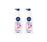 NIVEA Moisturiser Even Tone Body and hand Lotion Natural Glow 400ml Pack of 2